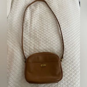 J. Crew Tan Leather Crossbody Bag